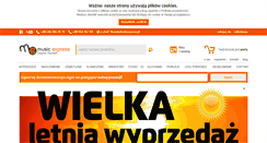 Desktop Screenshot of musicexpress.pl