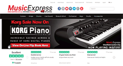 Desktop Screenshot of musicexpress.com.au