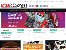 Tablet Screenshot of musicexpress.com.au